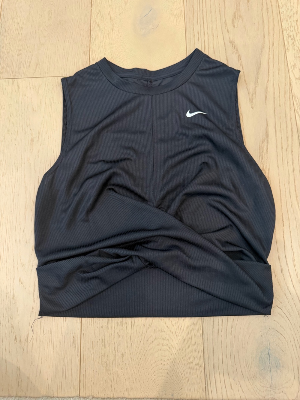 Nike Black Cropped Athletic Tank Top